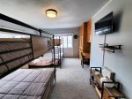 Upper Level Lakeview Bedroom with 2 Sets of Queen Bunkbeds 